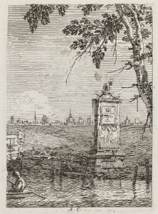Malý památník [vlevo] od Canaletto