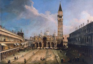 Piazza San Marco v Benátkách, cca 1723-1724 od Giovanni Antonio Canal