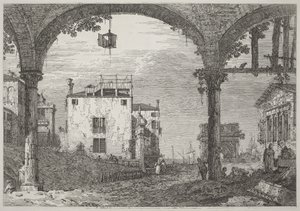 Portikus s lucernou od Canaletto