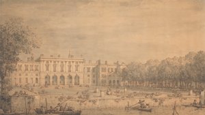 Pohled na starý Somerset House z Temže od Canaletto