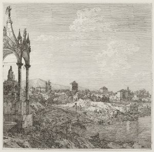 Pohled na město s biskupskou hrobkou, c. 17351746. od Canaletto