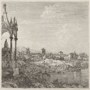 Pohled na město s biskupskou hrobkou, c. 17351746. od Canaletto