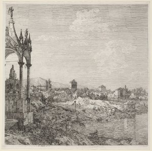 Pohled na město s biskupskou hrobkou, c. 1740. od Canaletto