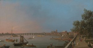 Westminster z Near the Terrace of Somerset House od Canaletto