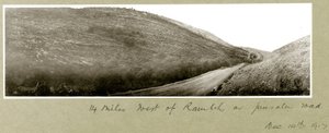 14 mil západně od Ramle na Jeruzalémské silnici, 14. prosince 1917 od Capt. Arthur Rhodes