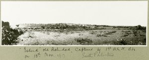 Esdud, starý Ashdod, zajatý 1. A.L.H. brigáda dne 13. listopadu 1917 od Capt. Arthur Rhodes
