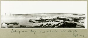Pohled přes Gazu a Umbrella Hill, září 1917 od Capt. Arthur Rhodes