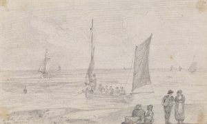 Party Going Off poblíž Brighton Beach, 18. září 1815 od Capt. Thomas Hastings