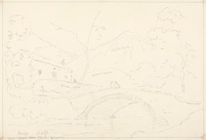 Most poblíž kostela Loweswater v Scale Hill, 2. srpna od Capt. Thomas Hastings
