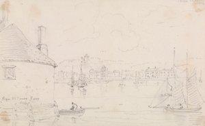 Cowes, z West Cowes Ferry, 22. března 1826 od Capt. Thomas Hastings