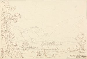 Derwent Looking směrem k Borrowdale, červenec 1835 od Capt. Thomas Hastings