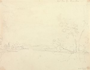 Vzdálený pohled na Beaulieu, Hampshire od Capt. Thomas Hastings