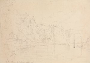 Vchod do Chepstow, září 1845 od Capt. Thomas Hastings