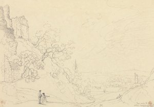 Zpod pevnosti v hradu Carisbrooke, 18. května 1829 od Capt. Thomas Hastings