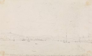 V Cowes Roadstead, 6. června 1826, z „Falcon“, jachty lorda Yarborougha, v den, kdy byla spuštěna na vodu od Capt. Thomas Hastings