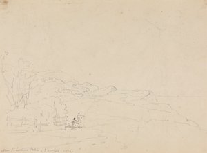 Poblíž stanice Saint Lawrence, Isle of Wight od Capt. Thomas Hastings