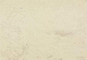 Poblíž Swainstone, Isle of Wight, srpen 1829 od Capt. Thomas Hastings
