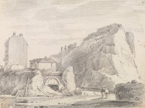 Část West Cliff, Hastings, 8. října 1820 od Capt. Thomas Hastings