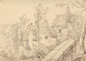 Ruiny opatství Crewkerne, květen 1833 od Capt. Thomas Hastings