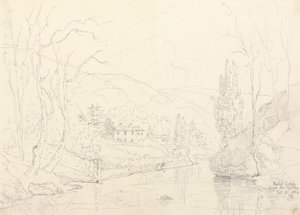 Rydal Cottage z mostu, 8. února 1836 od Capt. Thomas Hastings