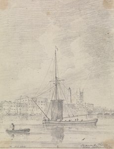 Lodě na Temži poblíž London Bridge, říjen 1816 od Capt. Thomas Hastings