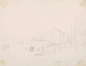 Náčrt plážové scény, Hastings od Capt. Thomas Hastings