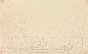 Náčrt domu v blízkosti pobřeží, Isle of Wight od Capt. Thomas Hastings