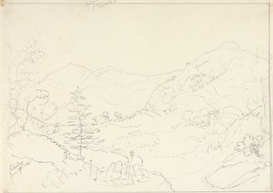 Skiddaw z Borrowdale, sobota 27 června 1835 od Capt. Thomas Hastings