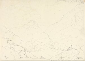 The Jaws of Borrowdale, sobota 27. června 1835 od Capt. Thomas Hastings