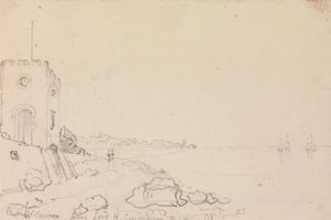 West Cowes z koupaliště lorda Henryho Seymoura, říjen 1825 od Capt. Thomas Hastings