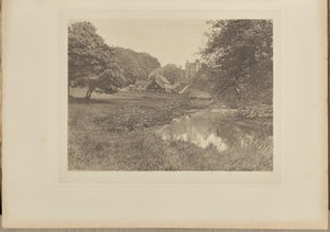 Haddon Hall a usedlost, od řeky
