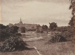 Rangún. Pohled poblíž jezera, 1855.