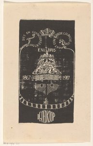 Ex libris D. Levně od Carel Adolph Lion Cachet
