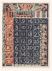 Kalenderblatt September 1900