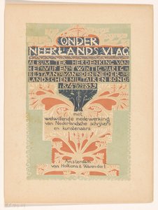 Titelblatt für: Unter niederländischer Flagge, 1899