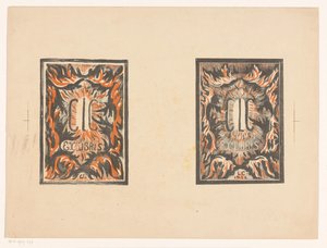 Dvě exlibris od Carel Lion Cachet od Carel Adolph Lion Cachet