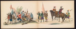 Maskerade van de Leidse studenten, 1850 (plaat 12) Intogt van Frederik Hendrik in 