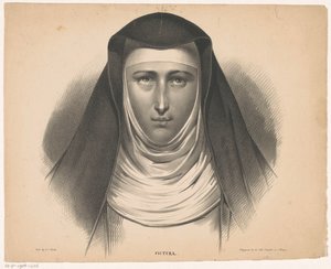 Portrét jeptišky Pictura (název série na objektu) od Carel Christiaan Antony Last