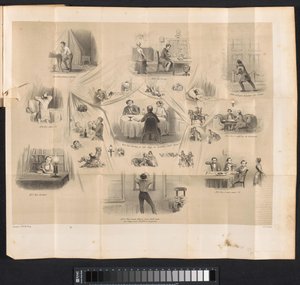 Karikatura ve studentském almanachu v Leidenu, 1853 od Carel Christiaan Antony Last