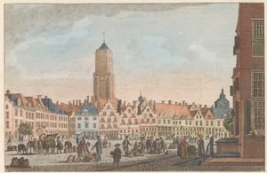 Neude v Utrechtu, asi 1790 De Neude v Utrechtu / Marché dite Neude v Utrechtu (název na objektu)