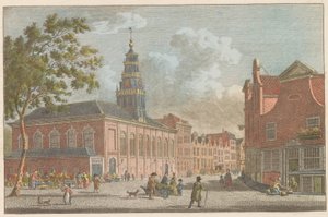 Valonský kostel v Rotterdamu, asi 1790 Francouzský kostel v Rotterdamu / L
