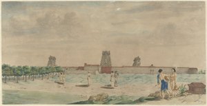 Grote Pagode te Chalembron, Indie od Carel Frederik Reimer