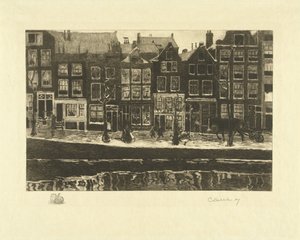 Lauriergracht od Carel Lodewijk Dake (signed by artist)