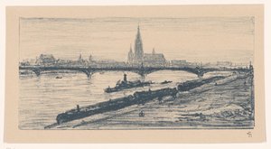 Pohled na Frankfurt nad Mohanem od Carel Nicolaas Storm van 