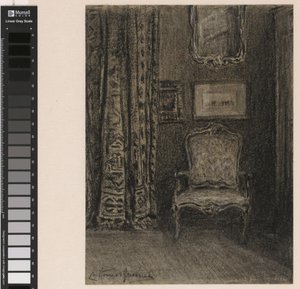 Kamerinterieur v de Rue du Trône 190 te Brussel od Carel Nicolaas Storm van 
