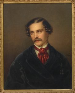 Portrét dramatika a skladatele Alexandra Baumanna 1814-1857, cca 1845. od Carl Adolph Wangberg