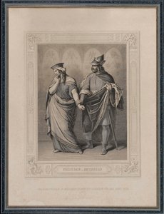 Nibelungové. Gunther a Brunhild, 1860. od Carl Arnold Gonzenbach
