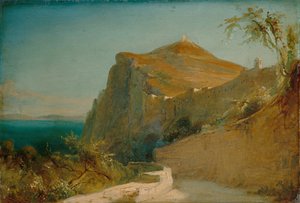 Tiberiova skála, Capri od Carl Blechen