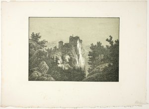 Zřícenina hradu od Carl Blechen