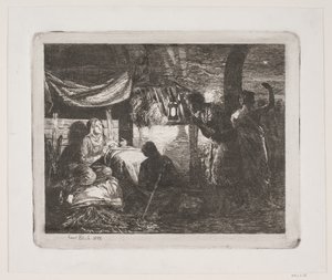 Klanění pastýřů od Carl Bloch